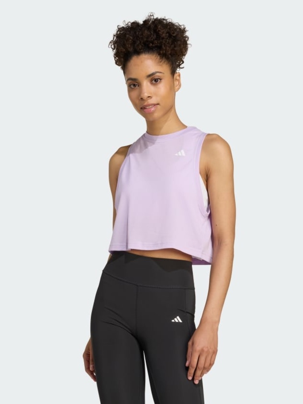 Adidas • NWT Lavender Cropped Muscle Training Tank